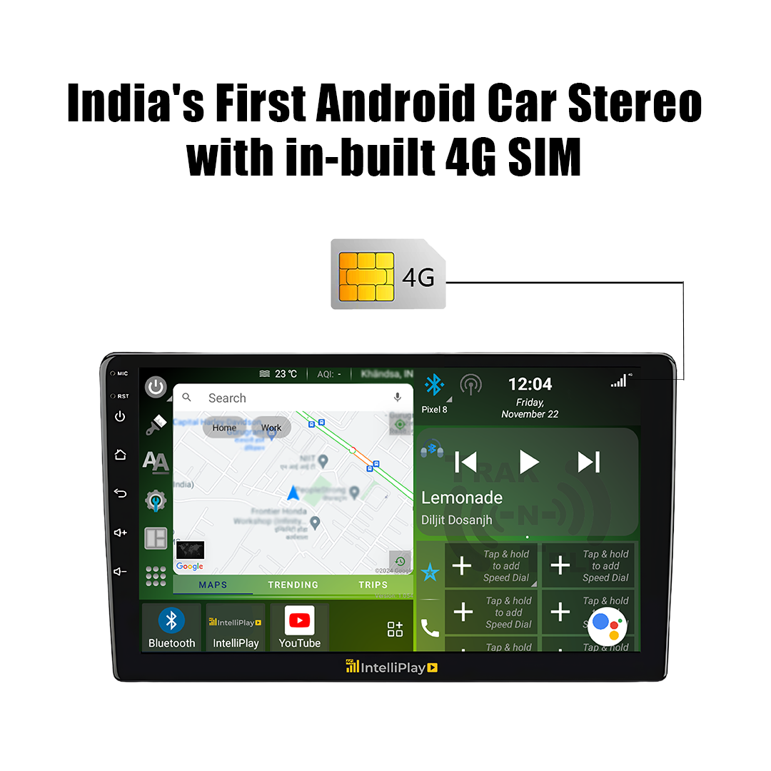 IntelliPlay Android Car Stereo 2GB/32GB with Free Lifetime* Internet