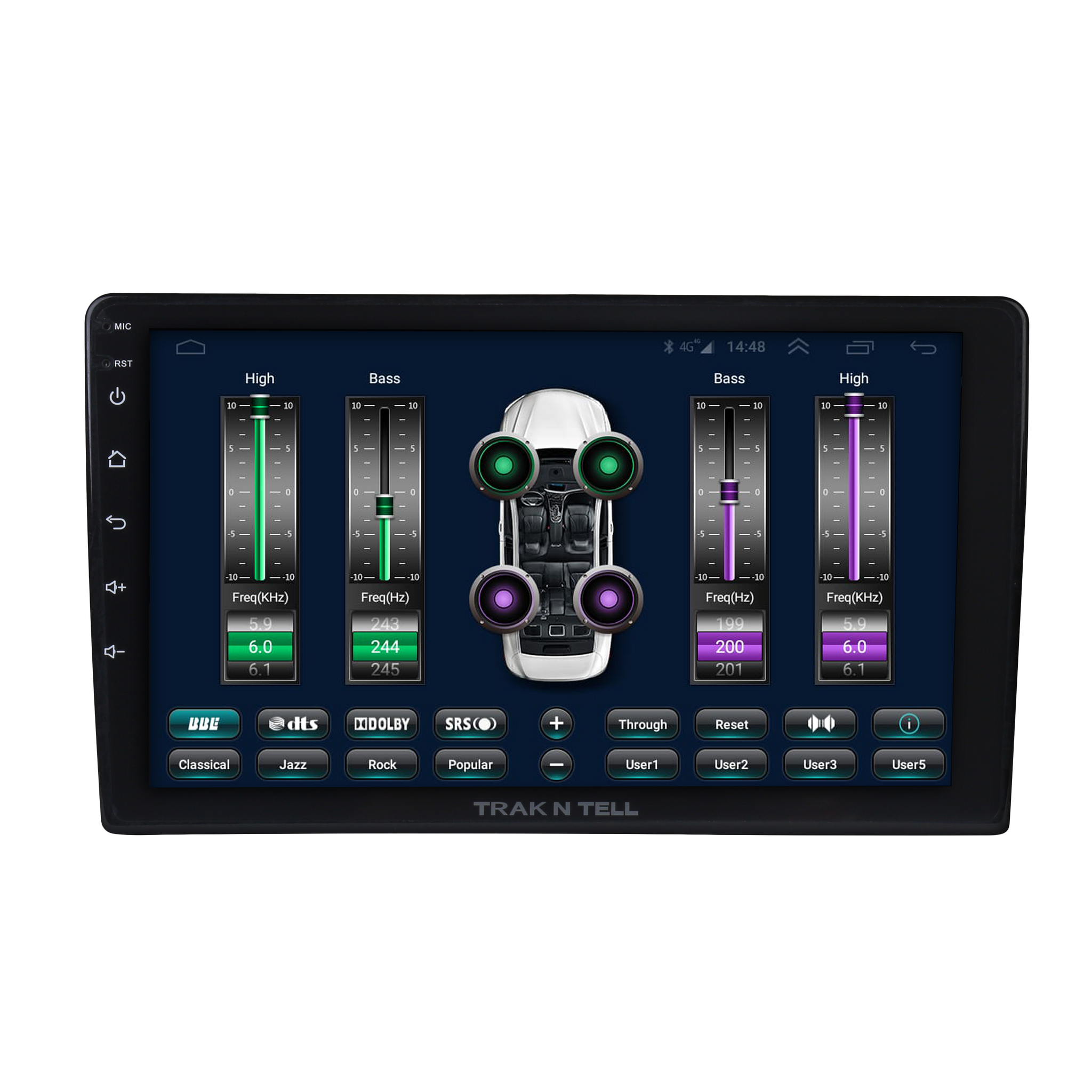 android car stereo with in-built DSP