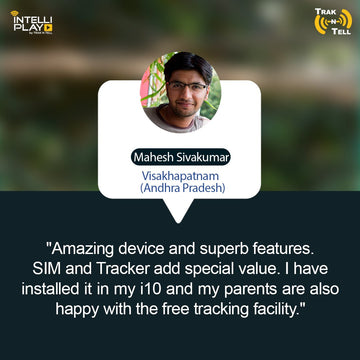 testimonial from mahesh for IntelliPlay car stereo